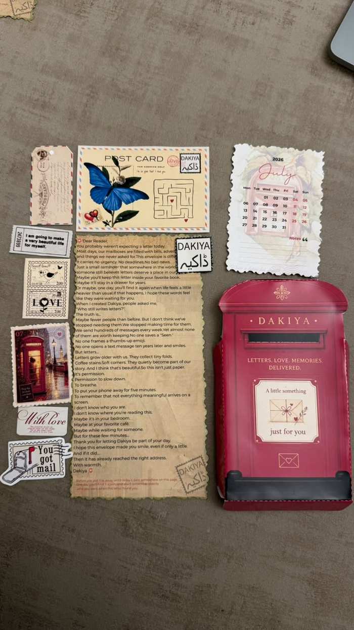 A month of Dakiya happy mail laid out